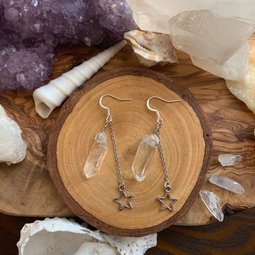 Quartz Crystal Earrings